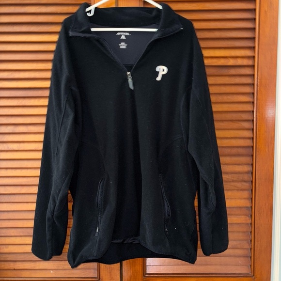 Black Quarter-Zip Pullover with Logo - Picture 6 of 6